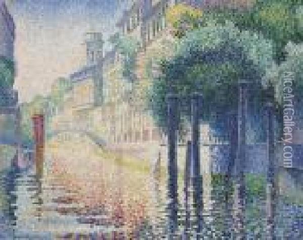 Rio San Trovaso, Venise Oil Painting - Henri Edmond Cross