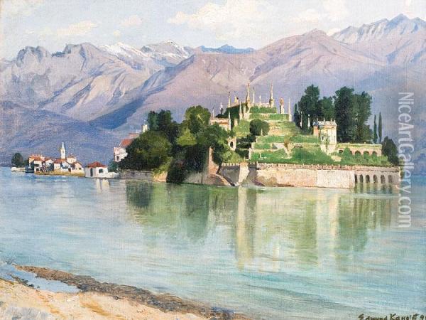 Isola Bela Oil Painting - Edmund Friedrich Kanoldt