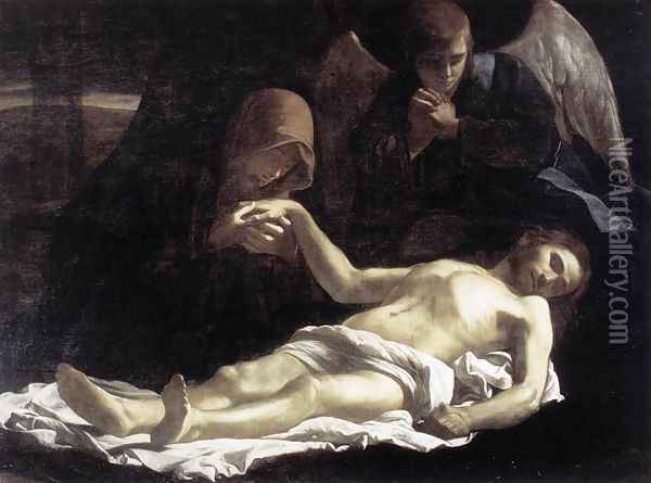 Pieta 1621-25 Oil Painting - Massimo Stanzione