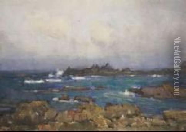 Lyall Bay, Wellington Oil Painting - Margaret Olrog Stoddart