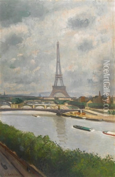 La Tour Eiffel Oil Painting - Georges Darel