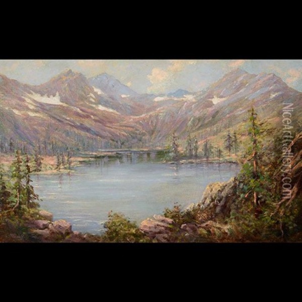 Sierra Lake Oil Painting - Jack Wisby