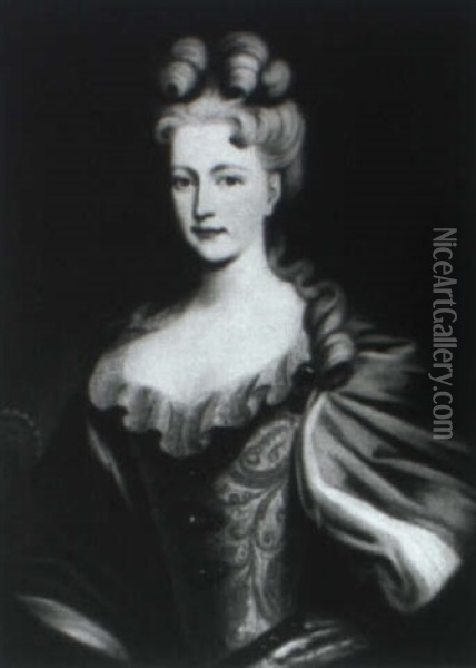 Princess Maria Clementina Sobieska Oil Painting - Nicolas de Largilliere