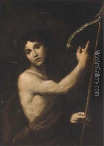 Saint John The Baptist Oil Painting - Andrea Vaccaro
