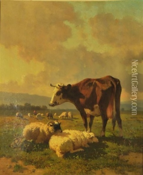 Pastorale Oil Painting - Louis Robbe