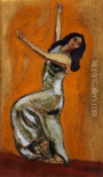 Die Tanzerin Oil Painting - Jan Verhoeven