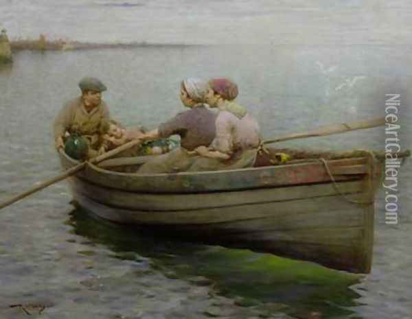 Rowing the Boat Oil Painting - Robert McGregor