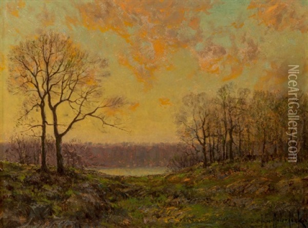 Forest Lake Oil Painting - Julian Onderdonk