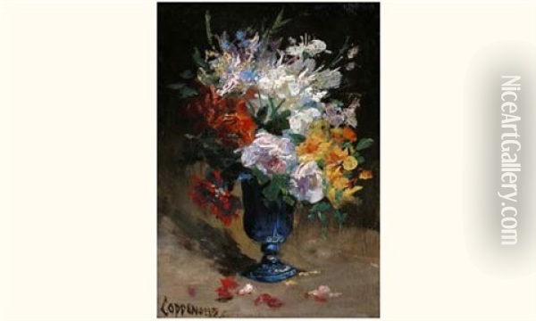Bouquet De Fleurs Oil Painting - Jacques Van Coppenolle