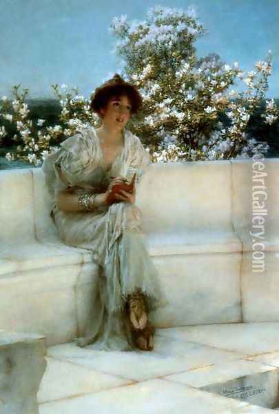 The Years At The Spring All Right With The World 1902 Oil Painting - Sir Lawrence Alma-Tadema