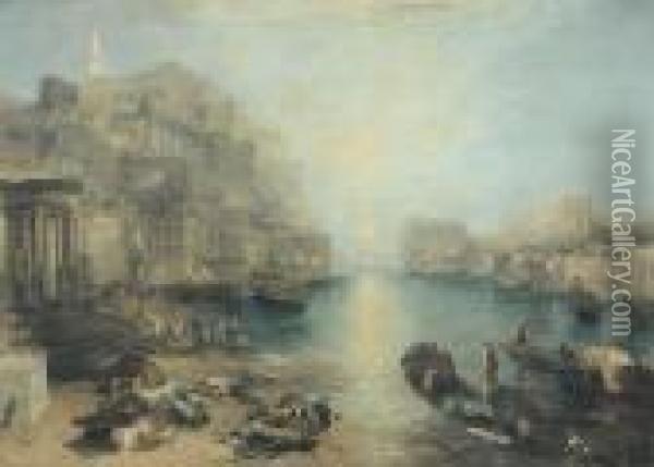 Italia Antica Oil Painting - Joseph Mallord William Turner