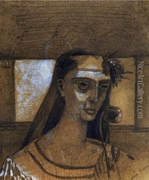 Mystere Oil Painting - Odilon Redon