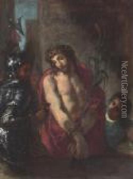 Ecce Homo Oil Painting - Eugene Delacroix