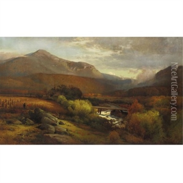 Catskill Landscape Oil Painting - William M. Hart