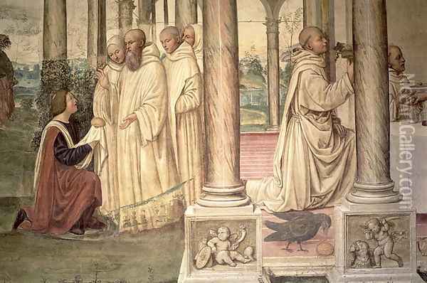 The Life of St. Benedict 4 Oil Painting - L. & Sodoma Signorelli