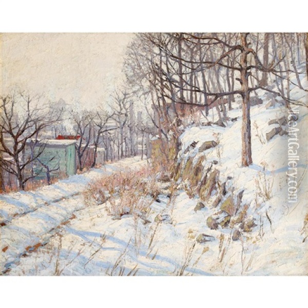 Winter Morning Oil Painting - Charles Jac Young