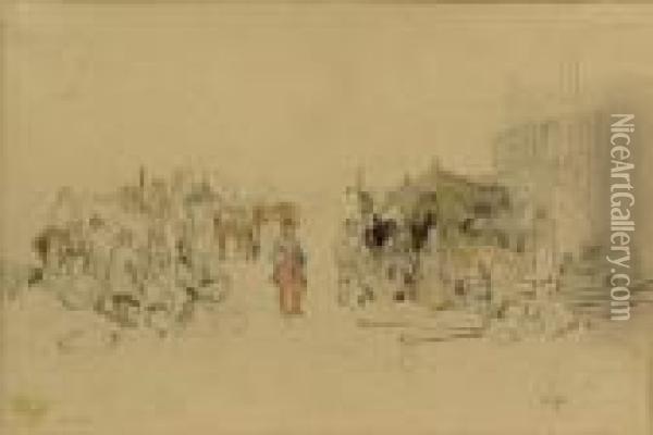 La Cantiniere Oil Painting - Jules Achille-Noel