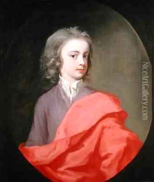Portrait of a Young Boy of the Winnington Family Oil Painting - Michael Dahl