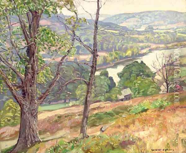 Hill Top View of the River Oil Painting - George Gardner Symons