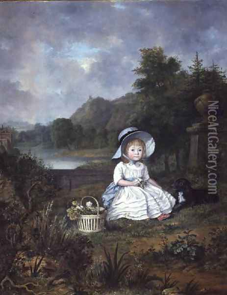 Portrait of Miss Elizabeth Heathcote Oil Painting - Lewis Vaslet