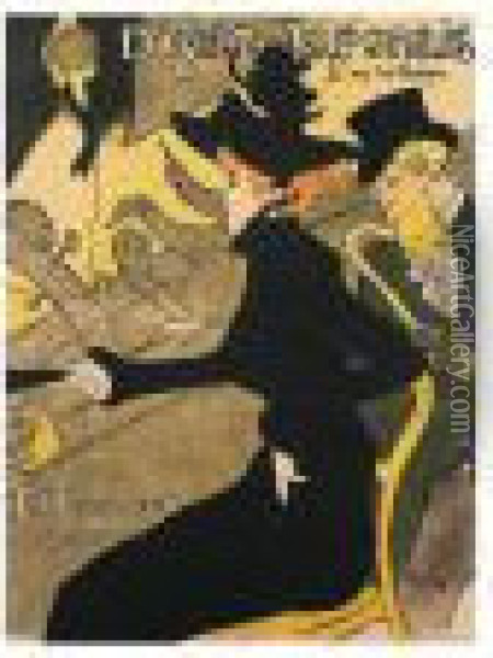Divan Japonais (w. P11; D. 341; A. 11) Oil Painting - Henri De Toulouse-Lautrec