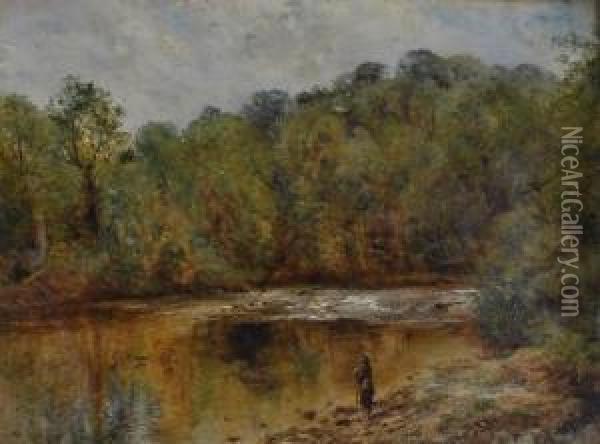 Highland River Oil Painting - William Huggins