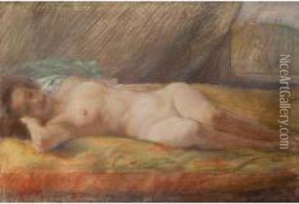 Nudo Di Donna Oil Painting - Giuseppe Palanti