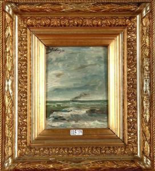 Marine Oil Painting - Alfred Stevens