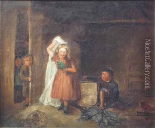 The Ghost Oil Painting - John Burr