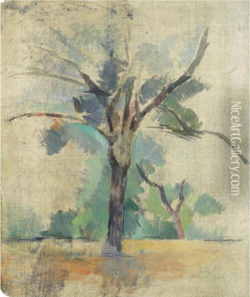 Arbres Oil Painting - Paul Cezanne