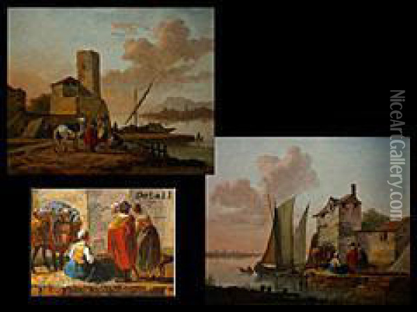 Franzosischer Maler Des 18. Jahrhunderts, Zug. Oil Painting - Michel Hamon-Duplessis