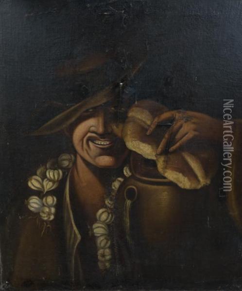 Portrait D'homme Au Collier D'aulx Oil Painting - Vincenzo Campi