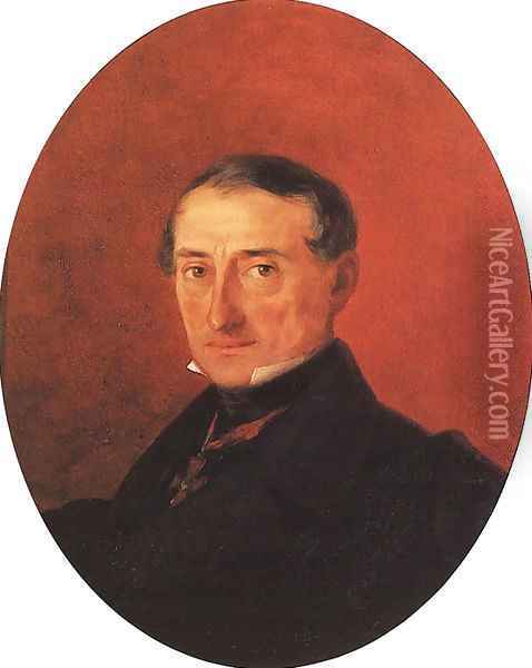 Portrait of A I Kaznacheev Oil Painting - Ivan Konstantinovich Aivazovsky