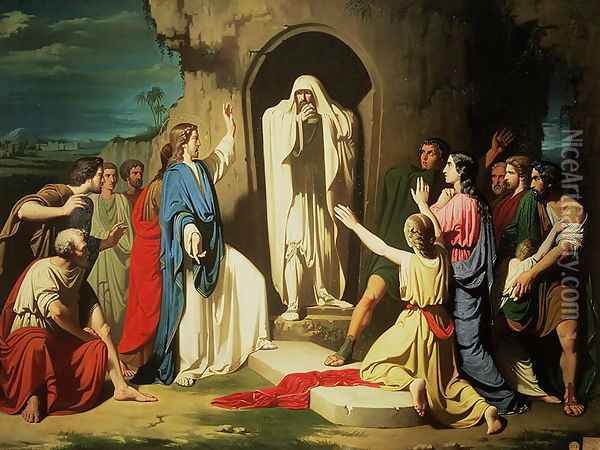The Resurrection of Lazarus Oil Painting - Jose Casado del Alisal