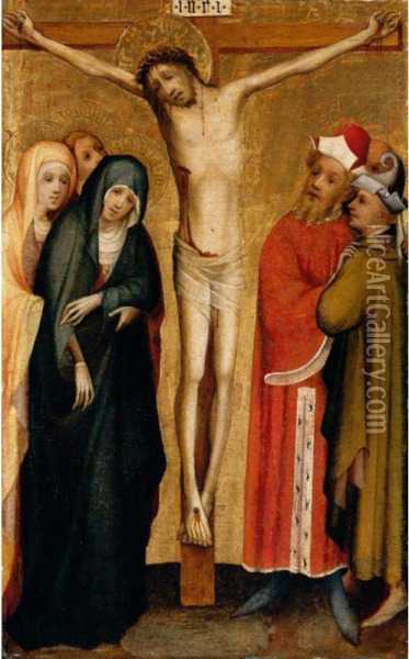 The Crucifixion Oil Painting - Master Of Saint Lawrence