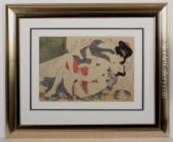 Erotik Oil Painting - Kitagawa Utamaro