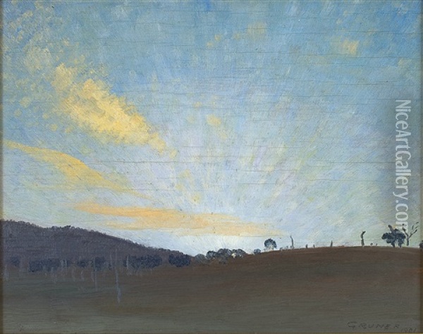 Landscape Oil Painting - Elioth Gruner