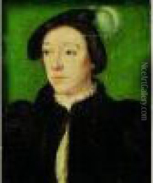 Portrait De Charles Duc D'angouleme Oil Painting - Corneille De Lyon