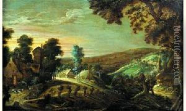 Paysage Vallonne Oil Painting - Kerstiaen De Keuninck The Elder