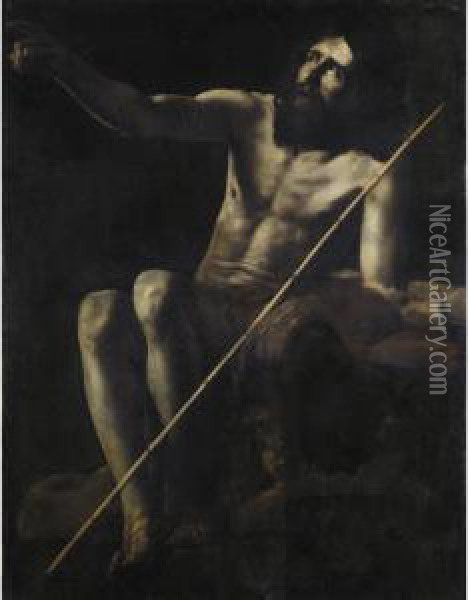 San Giovanni Battista Nel Deserto Oil Painting - Giovanni Battista Caracciolo