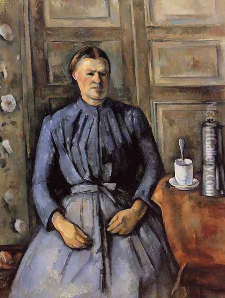 Woman With A Coffeepot Oil Painting - Paul Cezanne