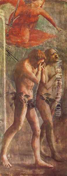 The Expulsion from the Garden of Eden (2) 1426-27 Oil Painting - Masaccio (Tommaso di Giovanni)