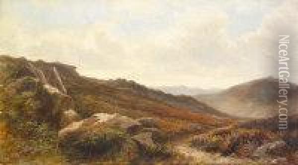 On The Moors, Howth, Co. Dublin Oil Painting - T. Bolton