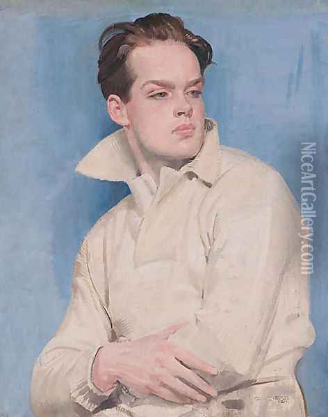 The half-back (Maurice Lambert) Oil Painting - George Lambert
