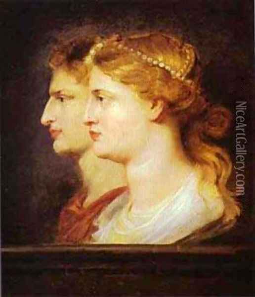 Tiberius And Agrippina 1614 Oil Painting - Peter Paul Rubens
