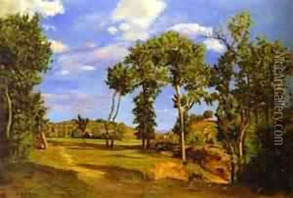 Landscape On The Shore Of Lez 1870 Oil Painting - Frederic Bazille