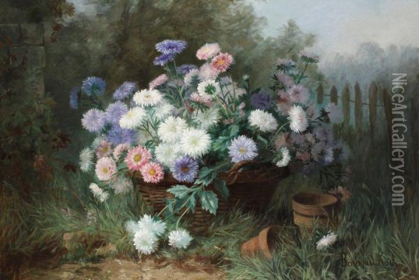 Corbeille De Fleurs Oil Painting - Marthe Elisabeth Barbaud-Koch