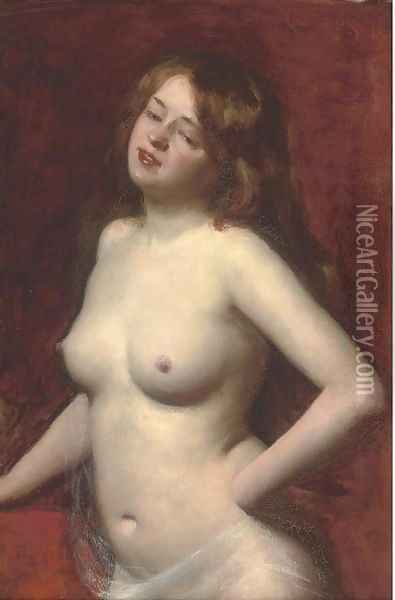 Female nude Oil Painting - Carolus (Charles Auguste Emile) Duran