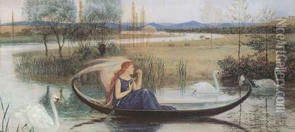 My Soul Is an Enchanted Boat (detail) Oil Painting - Walter Crane
