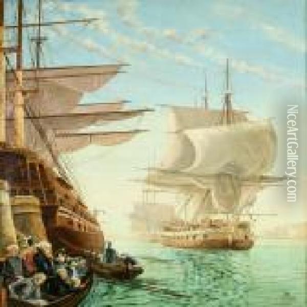 The Danish Navy Oil Painting - Christian Molsted